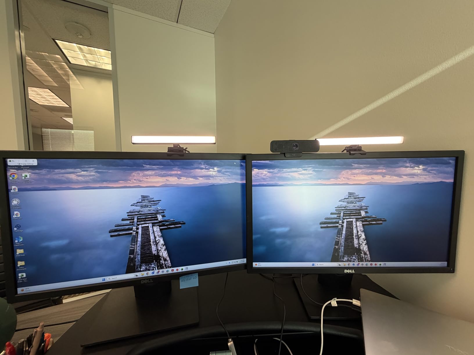 HumanCentric Video Conference Lighting - Webcam Light for Streaming, LED Monitor and Laptop Light, Double Kit customer photo 2