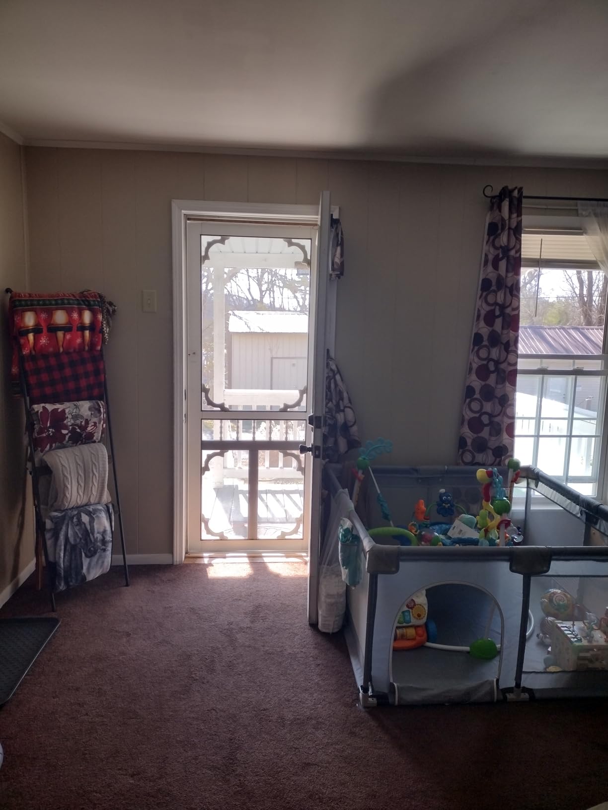 Fodoss Baby Playpen 47x47in, Small Play Pen for Babies and Toddlers, Playpen for Apartment, Play Yard, Activity Fence, Baby Playard with All-Side Mesh, Pull Rings customer photo 1