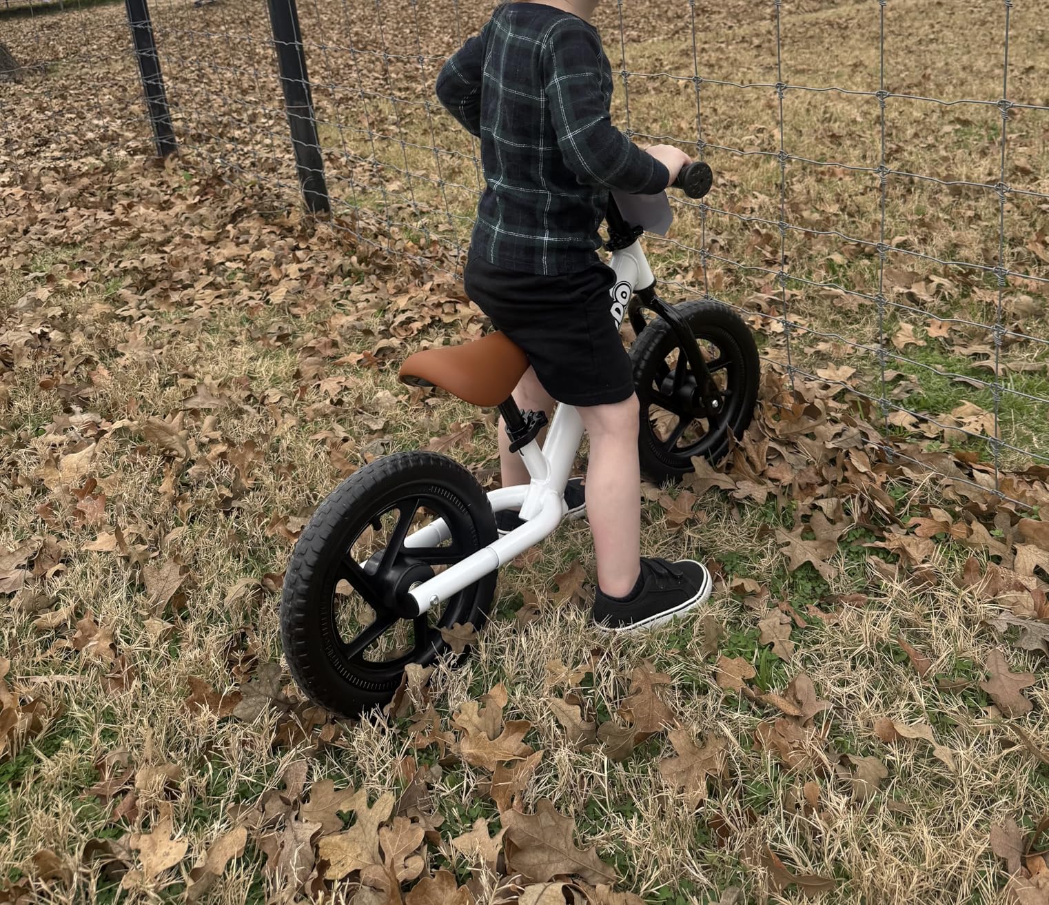 KRIDDO Toddler Balance Bike 2 Year Old, Age 24 Months to 5 Years Old, 12 Inch Push Bicycle with Customize Plate (3 Sets of Stickers Included) customer photo 2