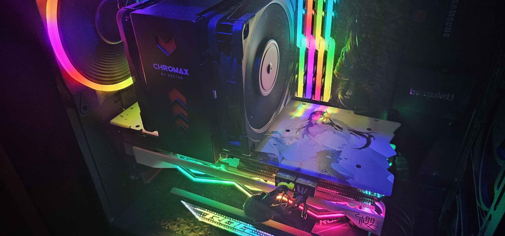 ASUS ROG Herculx Graphics Card Anti-Sag Holder Bracket (Solid Zinc Alloy Construction, Easy Toolless Installation, Included Spirit Level, Adjustable Height, Wide Compatibility, Aura Sync RGB) customer photo 1