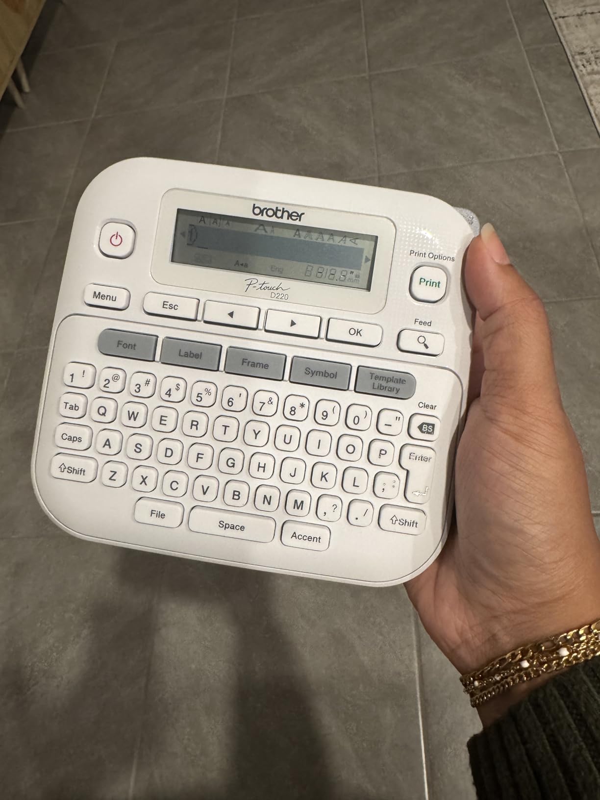 Brother P-Touch PTD220 Home/Office Everyday Label Maker | Prints TZe Label Tapes up to 1/2 inch White customer photo 1