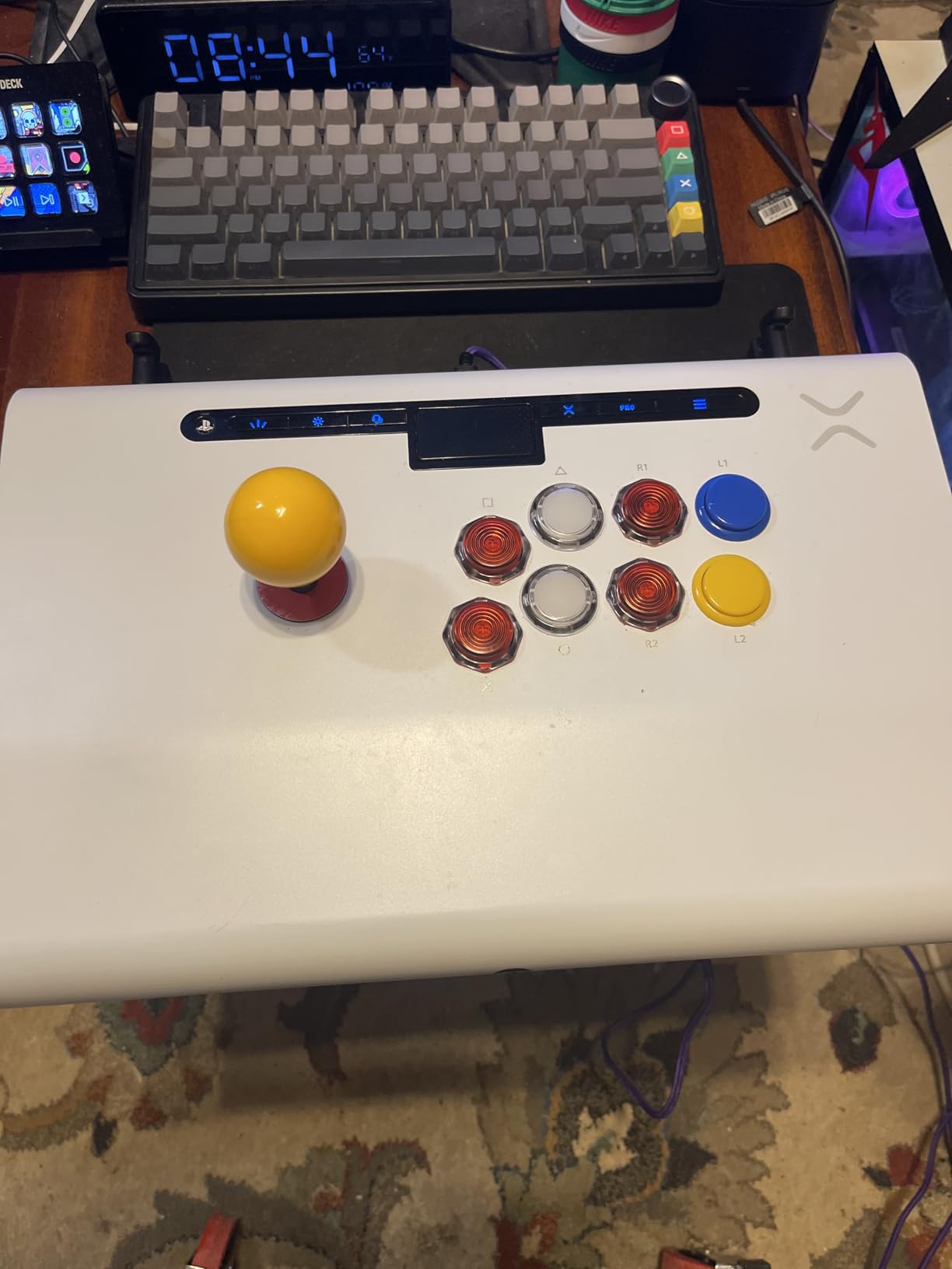 Victrix Pro FS ESports Playstation Fight Stick for PS4, PS5, PC, Durable Aluminum, Sanwa Denshi Buttons, Ergonomic Wrist Slope, Detachable Joystick, Tournament Grade for Fighting Games (Purple) customer photo 1