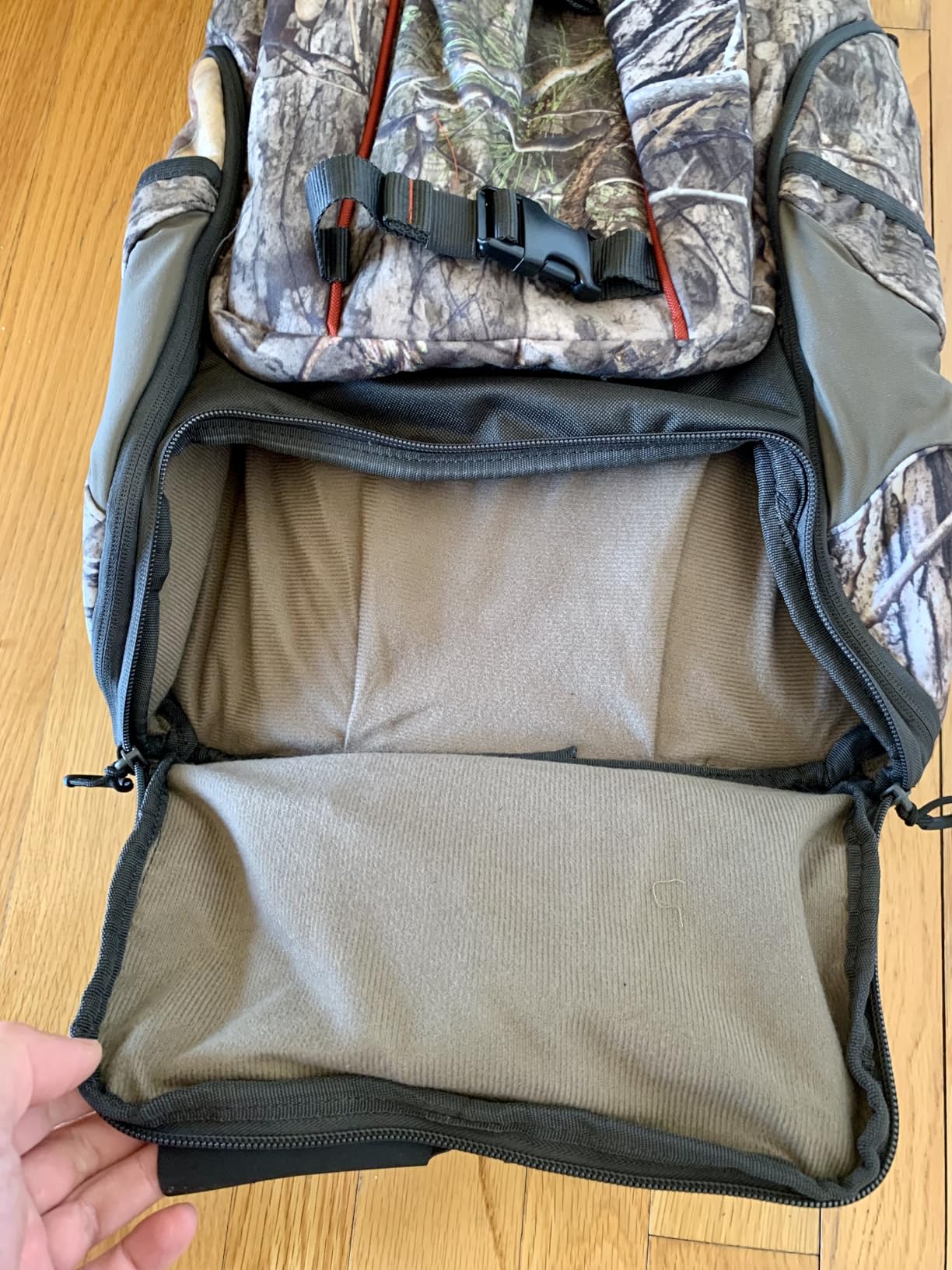 TR Hunting Backpack 3400cu,Waterproof Hunting Pack with Rifle Holder, Internal Frame, Rain Cover, Camo Hunting Daypack for Rifle Bow Gun customer photo 2