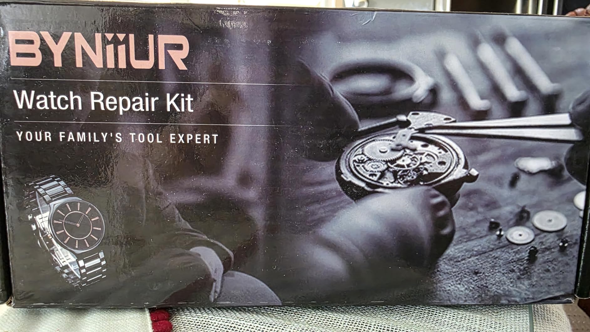 Watch Repair Kit, BYNIIUR Watch Battery Replacement Tool Kit, Watch Repair Tools & Kits, Watch Link Removal Tool Kit Watch Band Tool Set with Carrying Case, Watch Case Opener Spring Bar Tools customer photo 2