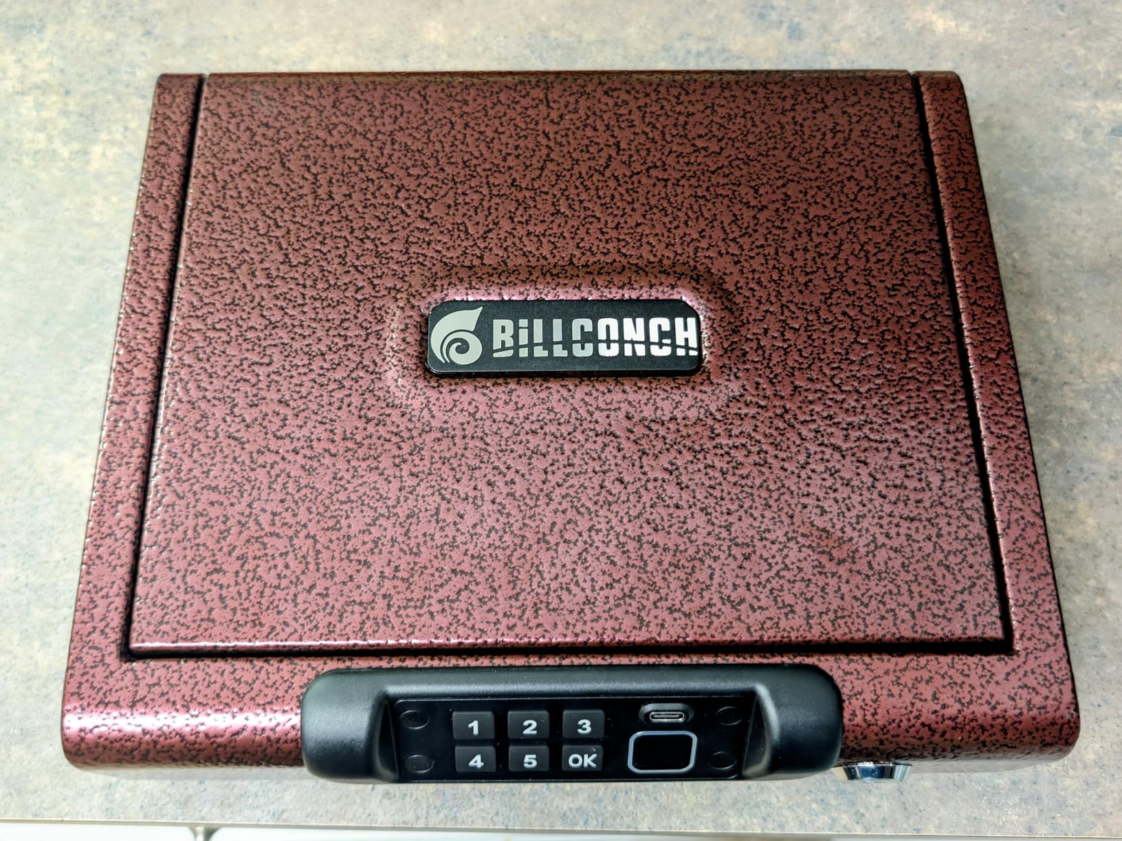 Biometric Gun Safe for Pistols 3-Ways unlock Fingerprint Digital PIN Key Unlock Handgun Safe with Sound, Lock box for Cloakroom living room Bedroom Nightstand and Car BILLCONCH customer photo 2