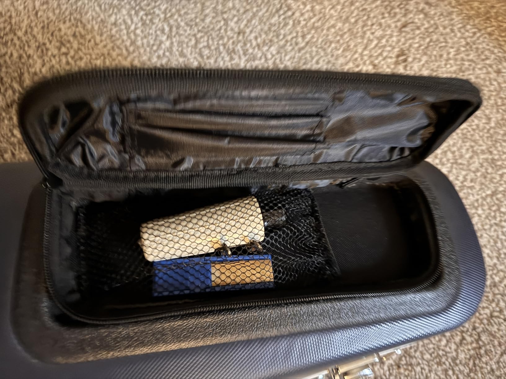 Crossrock ABS Trumpet Case for Bb Horn | Textured Black Finish with Deep Blue Velvet Interior, Security Lock, Metal Feet & Detachable Strap customer photo 2