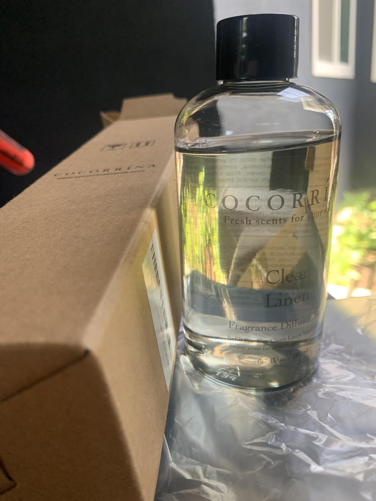 Cocorrína Reed Diffuser Set, Clean Linen 6.7 fl oz Scented Diffuser with Sticks Home Fragrance Reed Diffuser for Bathroom Shelf Decor customer photo 2