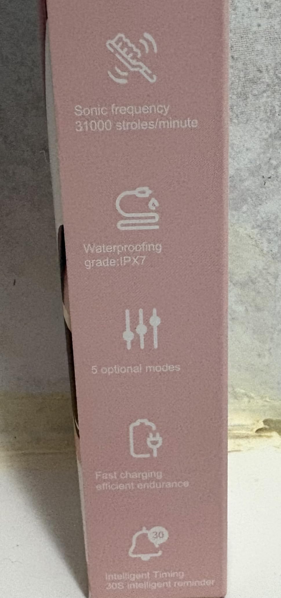 AJELU Sonic Electric Toothbrush for Adults, USB Rechargeable Sonic Toothbrush with 8 Brush Heads, Smart Timer, 5 Modes, 2-Hour Fast Charge Last 30 Days, Pink customer photo 2