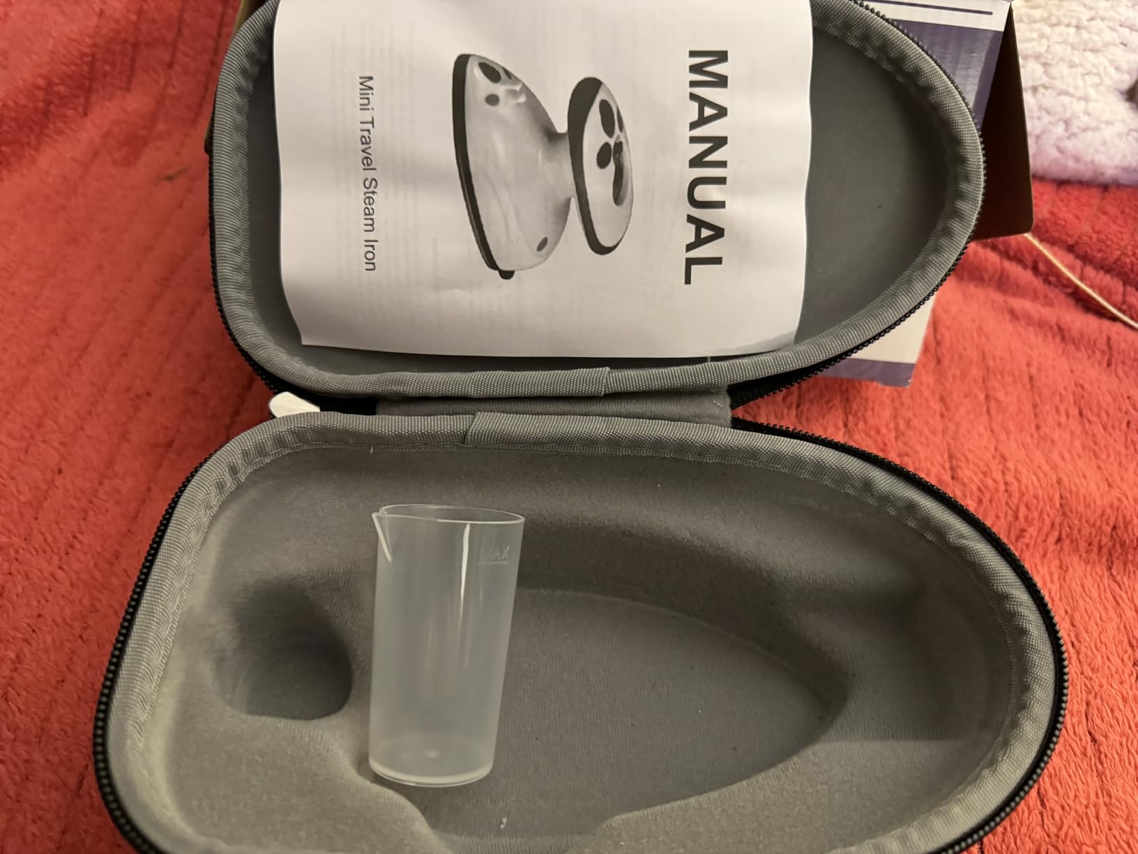 The Quilted Bear Mini Steam Iron - Lightweight Mini Travel Iron for Effortless Quilting & Wrinkle-Free Clothes with Hard Shell Case - Travel Steamer Craft Press for Clothes & Crafts (Black) customer photo 1
