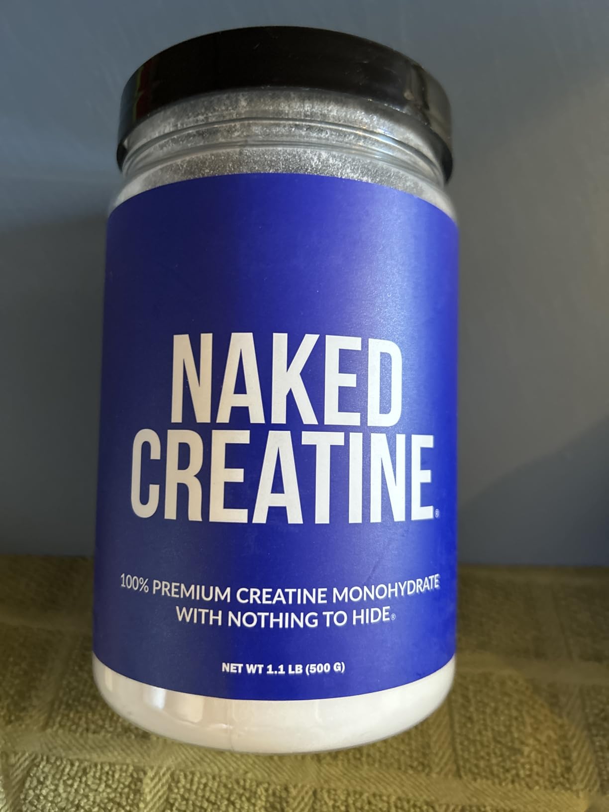 NAKED Pure Micronized Creatine Monohydrate Powder - NSF Certified, Unflavored, 500g, 1.1lb Bulk - Vegan, Non-GMO, Gluten-Free, Soy-Free, No Fillers, Supports Muscle Growth & Strength - 100 Servings customer photo 2