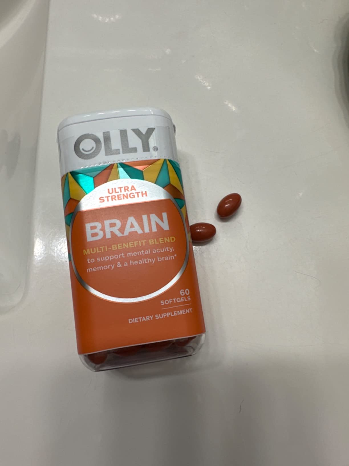 OLLY Ultra Strength Brain Softgels, Nootropic, Supports Healthy Brain Function, Memory, Focus and Concentration, Omega-3s, Vitamins B6 and B12, 30 Day Supply - 60 Count customer photo 2