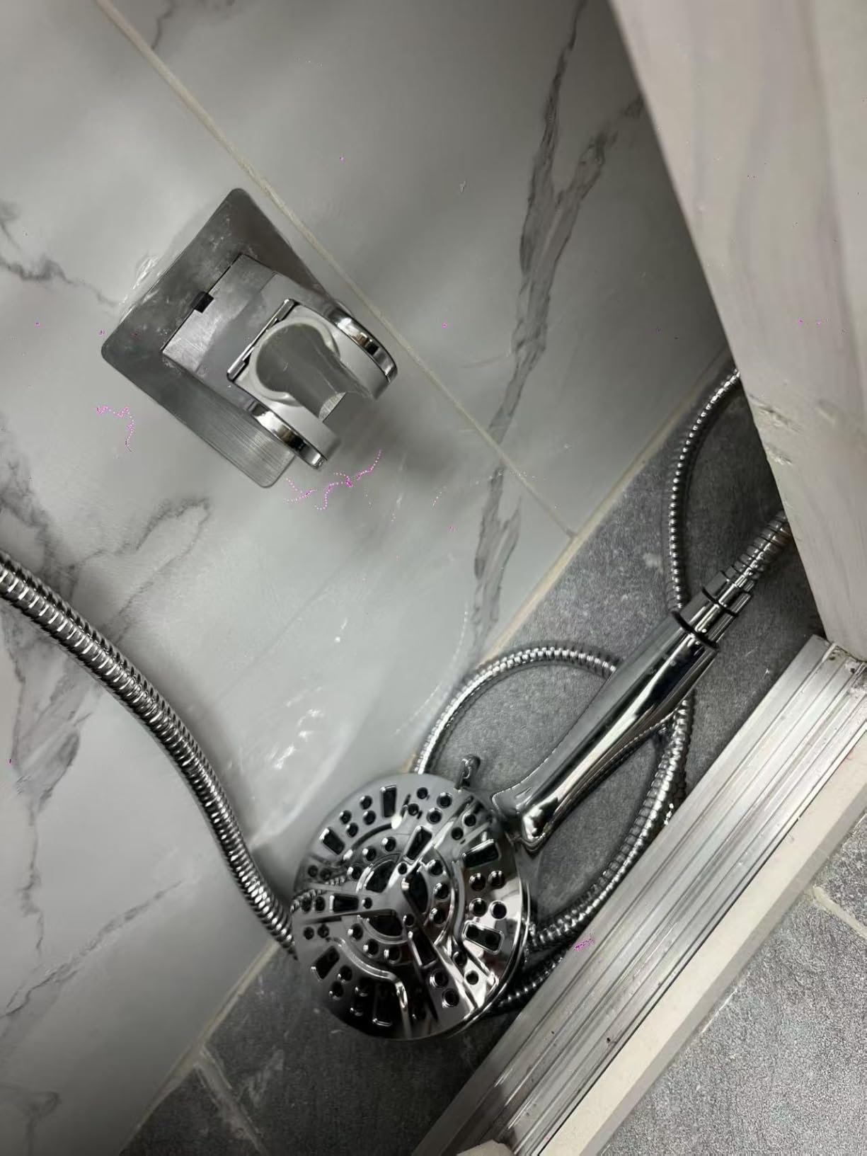 BESAQUO Shower Head,10 Functions High Pressure shower head with handheld, Built-in Pause Mode & Power Wash, Non-Clogging Nozzles High Flow Hand Held Shower Head, Leakproof 6ft Hose&Adjustable Bracket customer photo 1