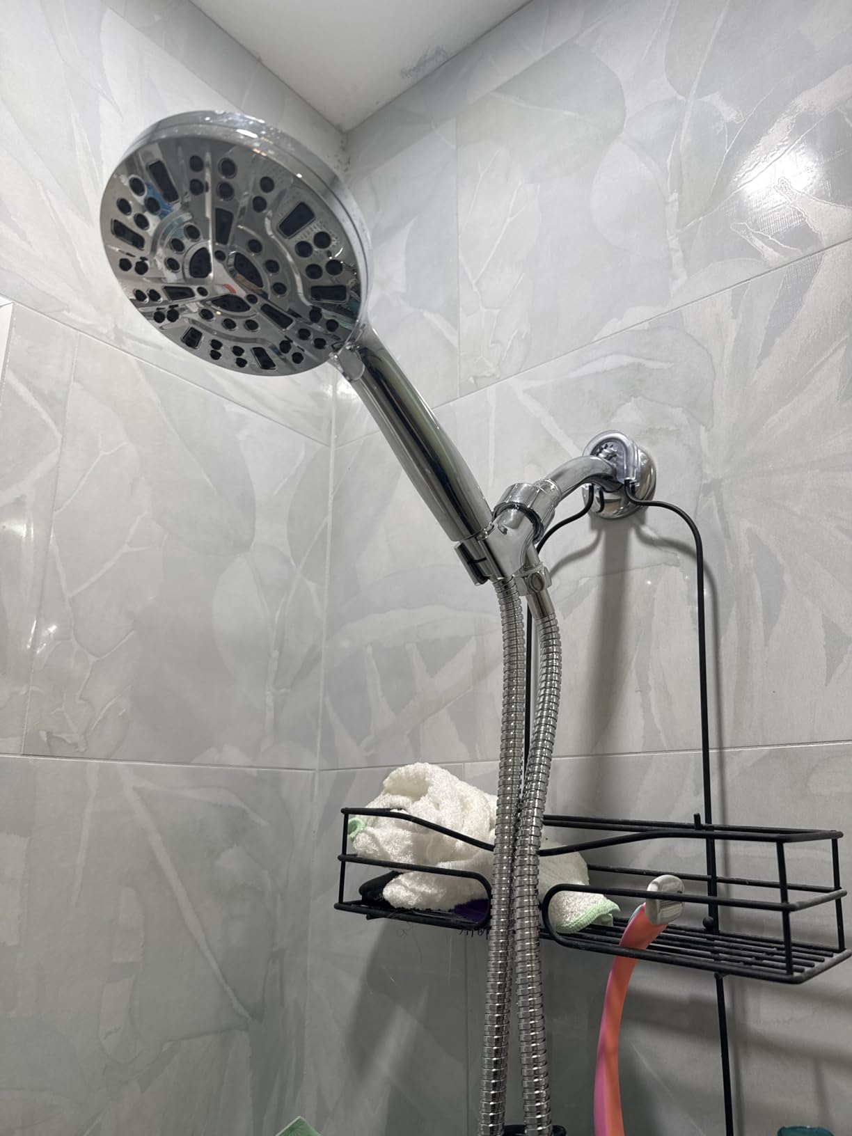 BESAQUO Shower Head,10 Functions High Pressure shower head with handheld, Built-in Pause Mode & Power Wash, Non-Clogging Nozzles High Flow Hand Held Shower Head, Leakproof 6ft Hose&Adjustable Bracket customer photo 2