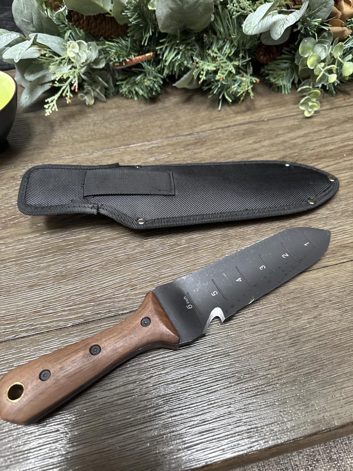 Hori Hori Garden Knife, Garden Tools with Sheath for Weeding, Planting, Digging, 7