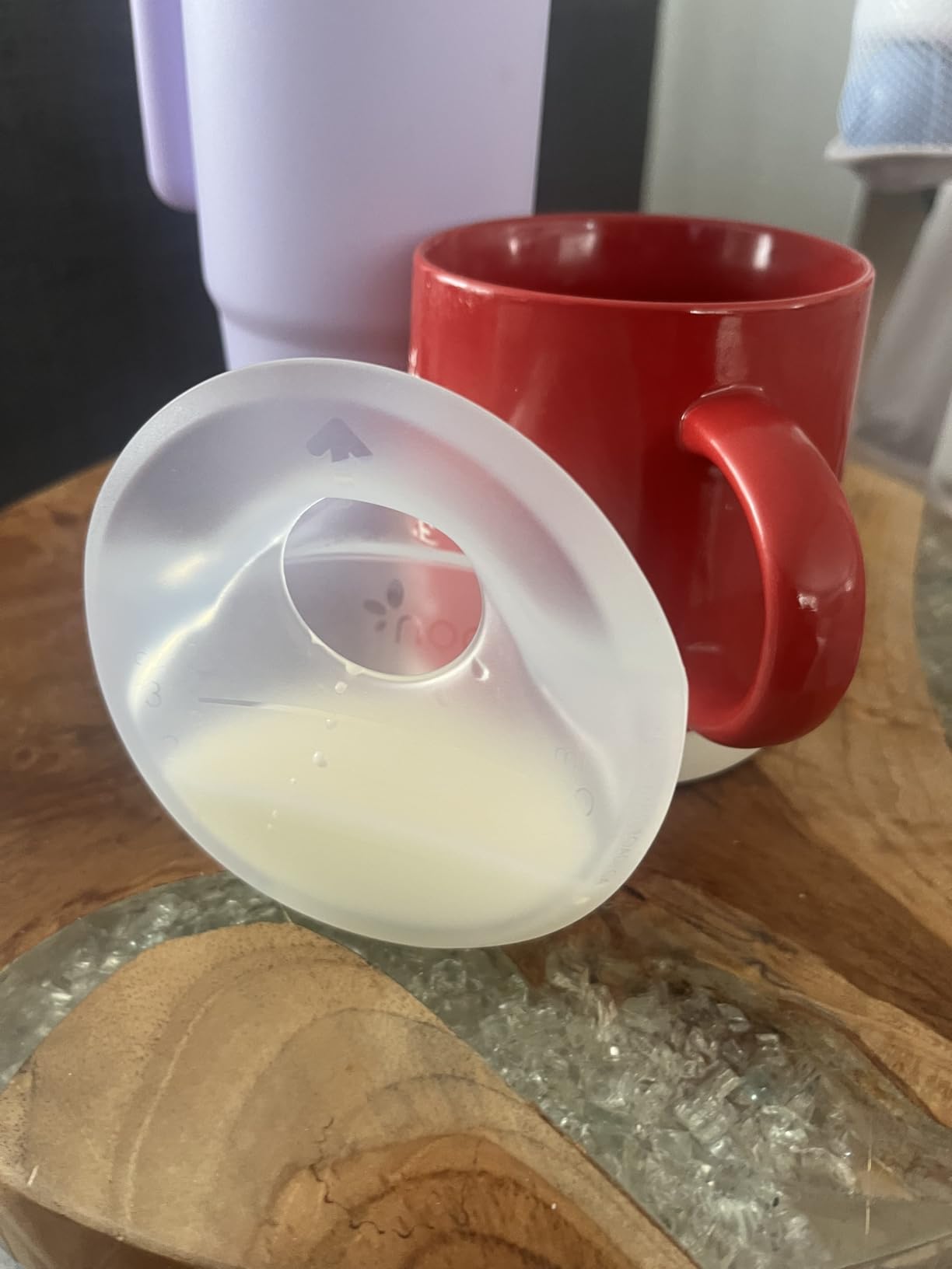 Boon Trove Silicone Manual Breast Pump - Passive Milk Collector - Hands Free Breast Pump for Nursing - Breastfeeding Essentials - 1 Count customer photo 1