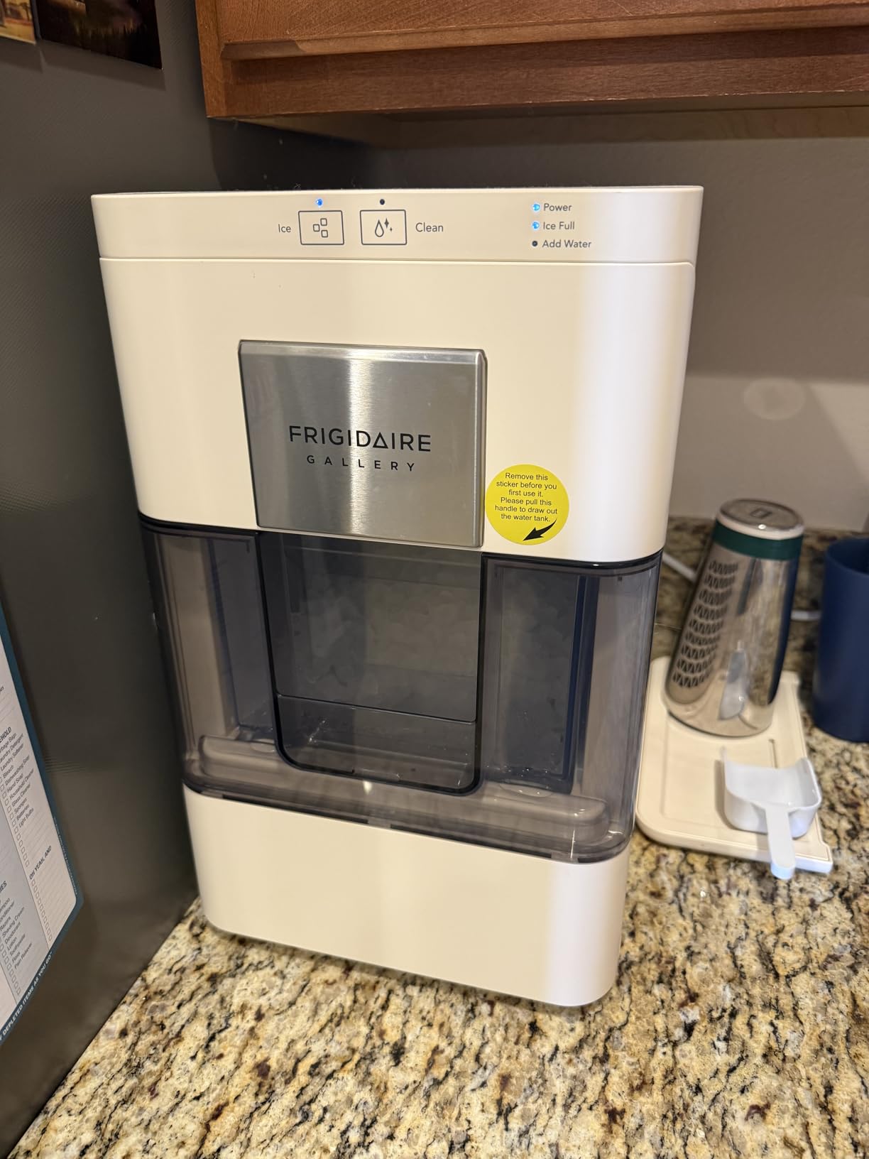 Frigidaire Nugget Ice Maker, Countertop Ice Machine with Transparent Window, Sonic Ice Maker with 44 lbs. Capacity, Auto Self Cleaning, 2.0 Gen, Cream customer photo 1