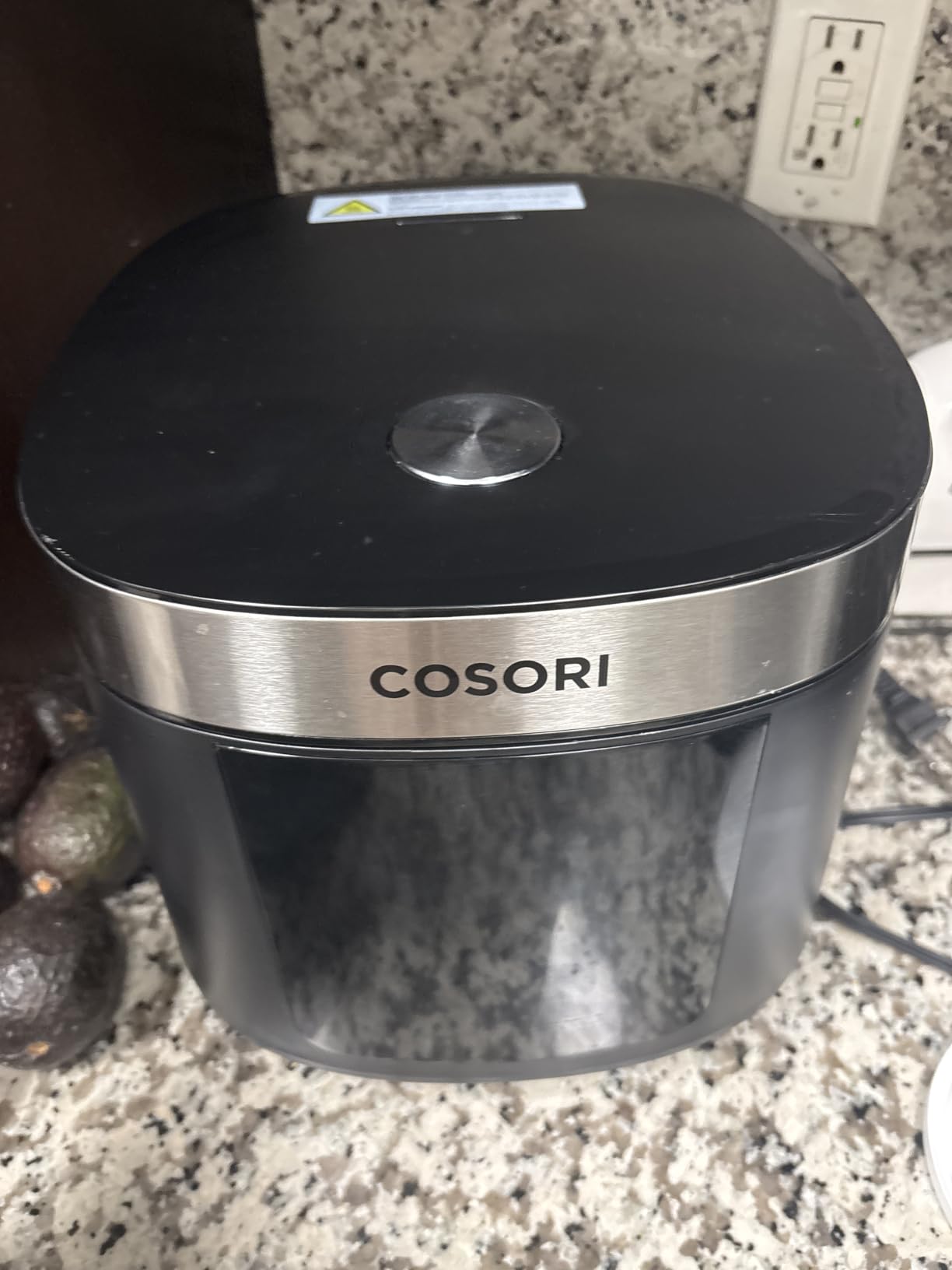 Cosori Rice Cooker 10 Cup, 24h Keep Warm, Non-stick Ceramic Inner Pot, 18 Functions Fuzzy Logic Rice Maker with Stainless Steel Steamer Basket, Sauté, Slow Cooker, Black customer photo 1