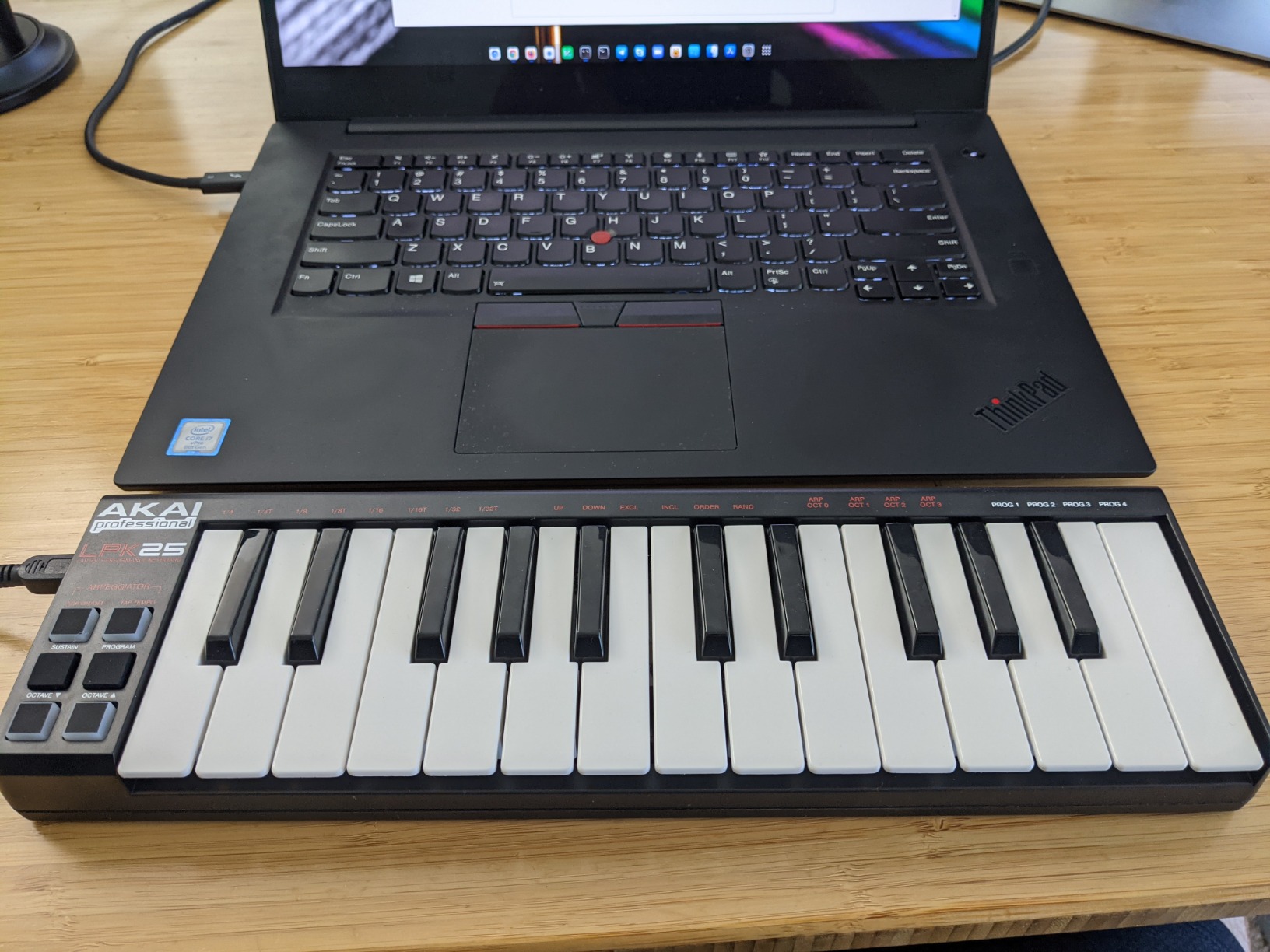 Akai Professional LPK25 - USB MIDI Keyboard Controller with 25 Responsive Synth Keys for Mac and PC, Arpeggiator and Music Production Software customer photo 1
