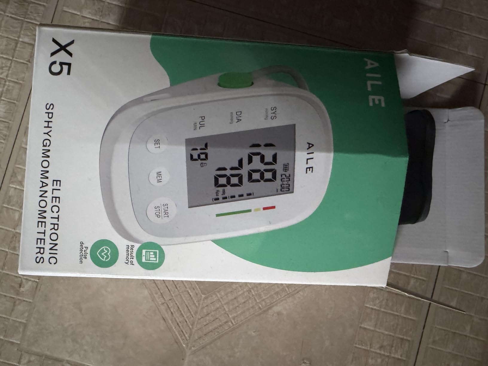 AILE Blood Pressure Monitor, Blood Pressure Machine Upper Arm Large Cuff(8.7