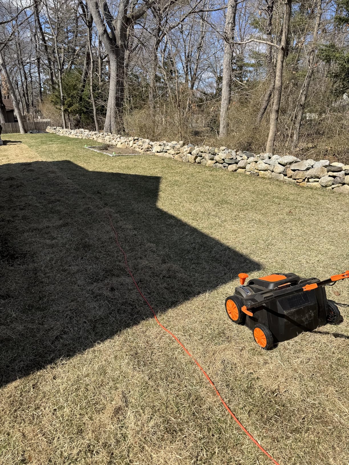 WEN DT1516 16-Inch 15-Amp 2-in-1 Electric Dethatcher and Scarifier with Collection Bag, Black customer photo 2