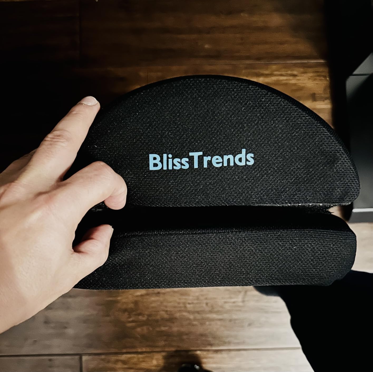 BlissTrends Foot Rest for Under Desk at Work-Versatile Foot Stool with Washable Cover-Comfortable Footrest with 2 Adjustable Heights for Car, Home and Office to Relieve Back, Lumbar, Knee Pain-Black customer photo 2