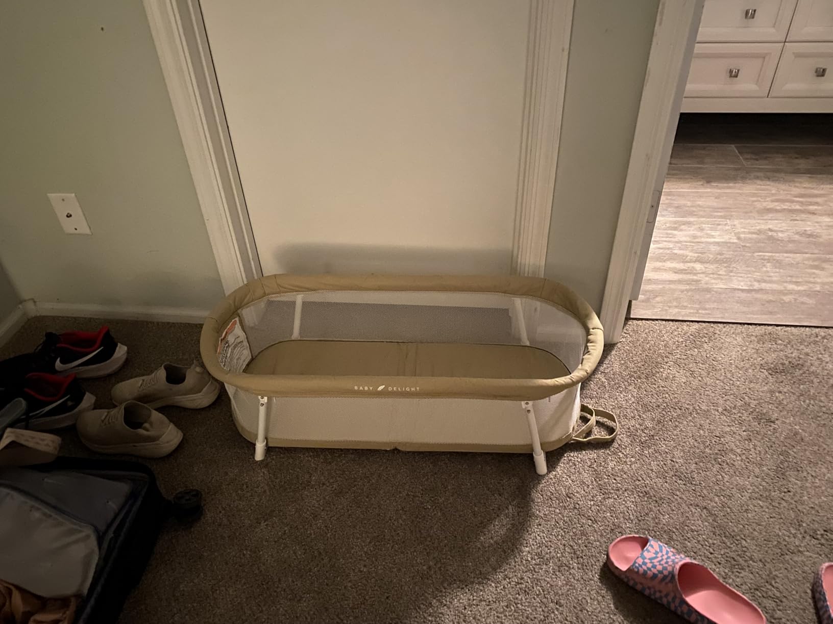 Baby Delight Snuggle Nest Bassinet, Portable Baby Bed, for Infants 0 - 5 Months, Driftwood Grey customer photo 1