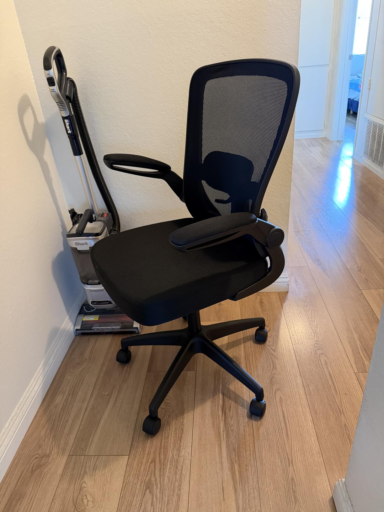 FelixKing Office Chair, Ergonomic Desk Chair Breathable Mesh Chairs Adjustable High Back Lumbar Support Flip-up Armrests, Executive Rolling Swivel Comfy Computer Chairs Home Office Black customer photo 1