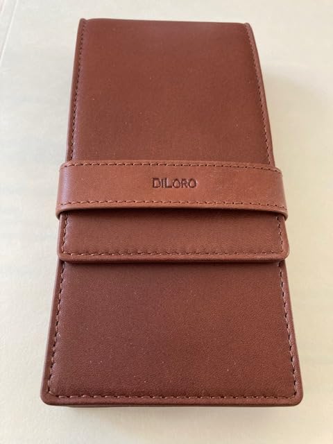DiLoro Leather Quad Pen Case Pencil Pouch Holder for Four Fountain Ballpoint Rollerball Pens and Pencils customer photo 1