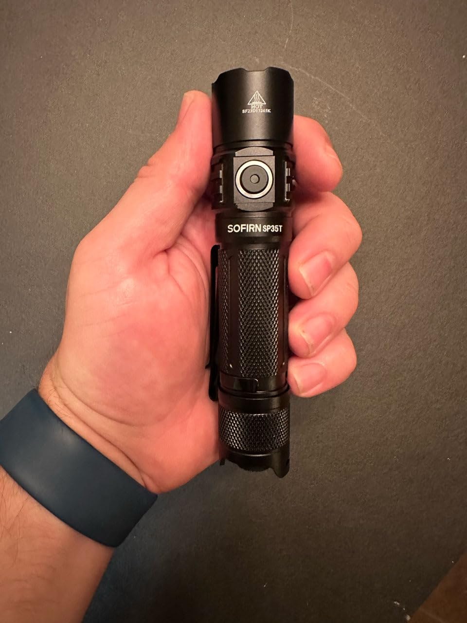 Sofirn SP35T Tactical Flashlight, 3800 Lumens Super Bright Pocket LED Flashlight Rechargeable with Dual Switch, IPX8 Water Resistance customer photo 1
