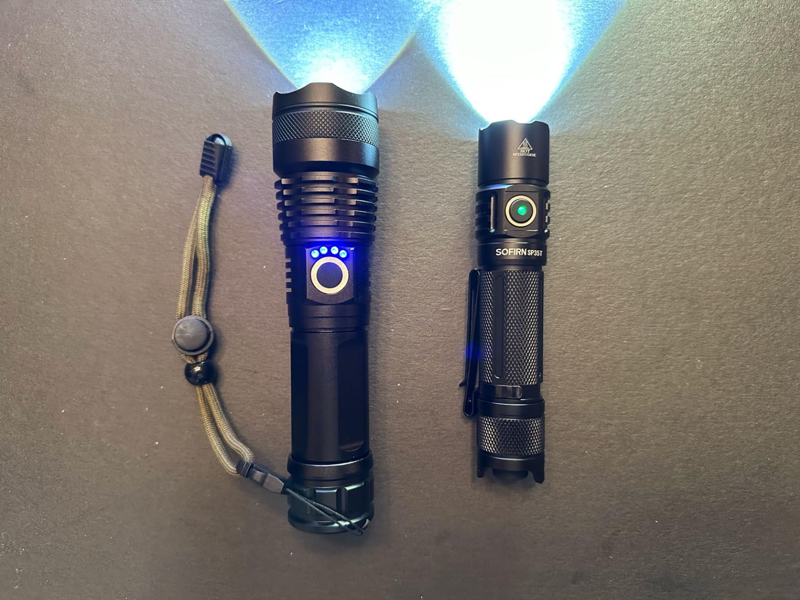 Sofirn SP35T Tactical Flashlight, 3800 Lumens Super Bright Pocket LED Flashlight Rechargeable with Dual Switch, IPX8 Water Resistance customer photo 2
