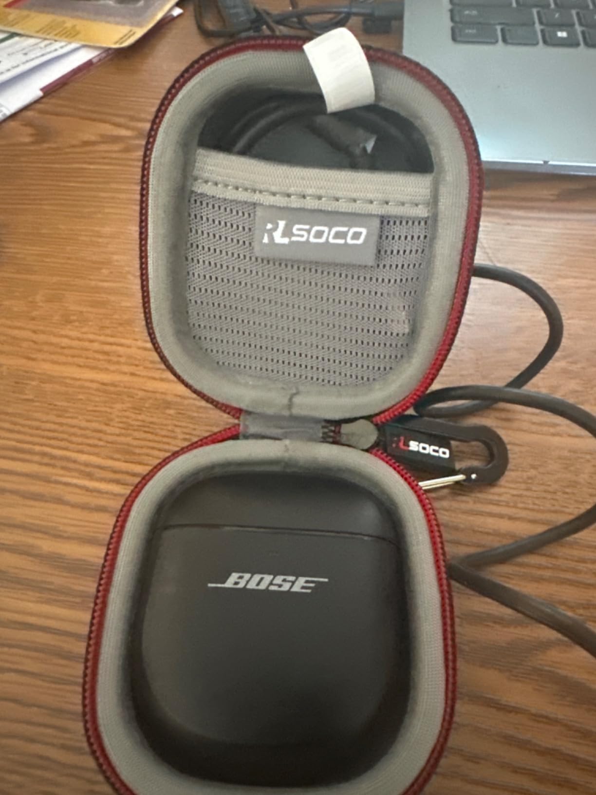 Hard Case for Bose QuietComfort Ultra (2nd Gen)/QuietComfort Earbuds II/QuietComfort Ultra Wireless Noise Cancelling Earbuds (Grey) customer photo 1