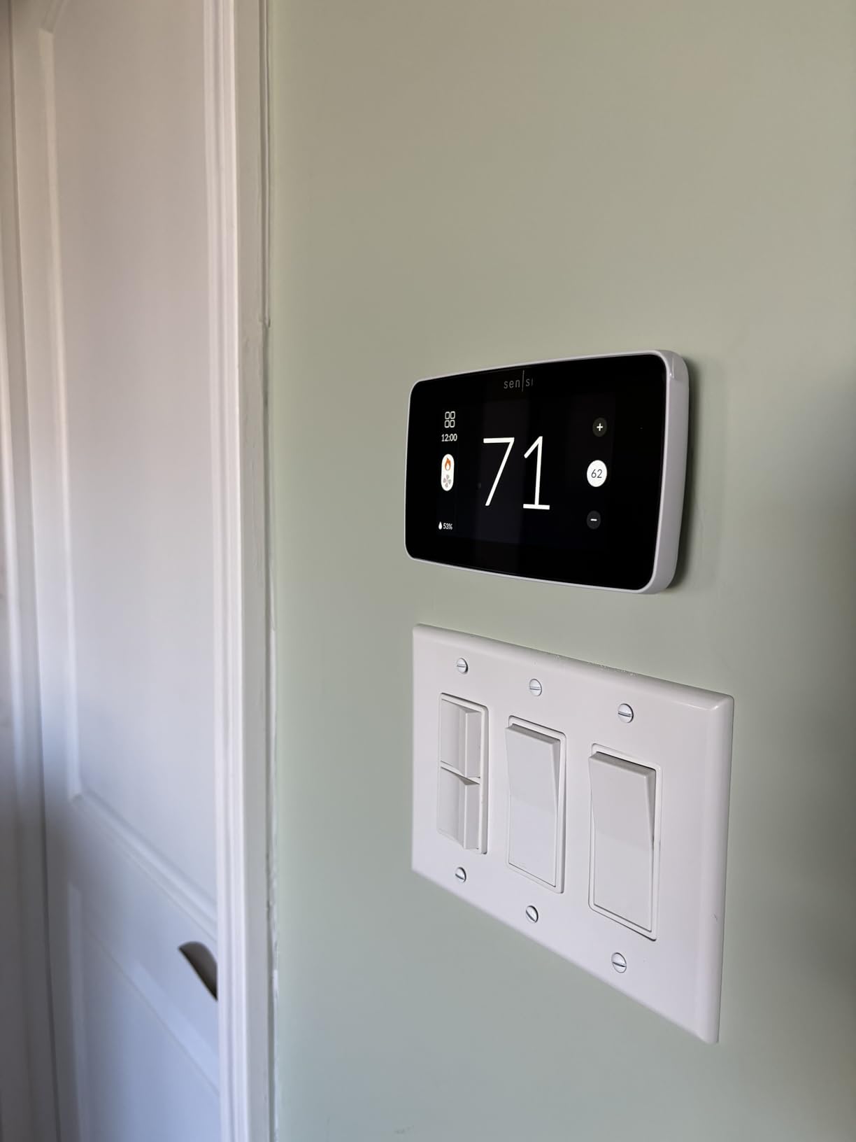 Sensi Touch 2 Smart Thermostat with Touchscreen Color Display, 100 Years of Expertise, Programmable, Wi-Fi, Data Privacy, Easy DIY, Works with Alexa, Energy Star Certified, ST76, C-Wire Required customer photo 2