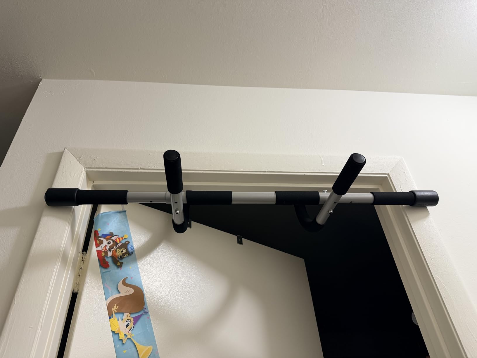 Ally Peaks Pull Up Bar for Doorway,Multiple Levels Width Adjustable Pull Up Bar Accurately Match Wide and Narrow doorframe,Indoor Chin-Up Bar Workout Bar,USA Original Patent customer photo 2
