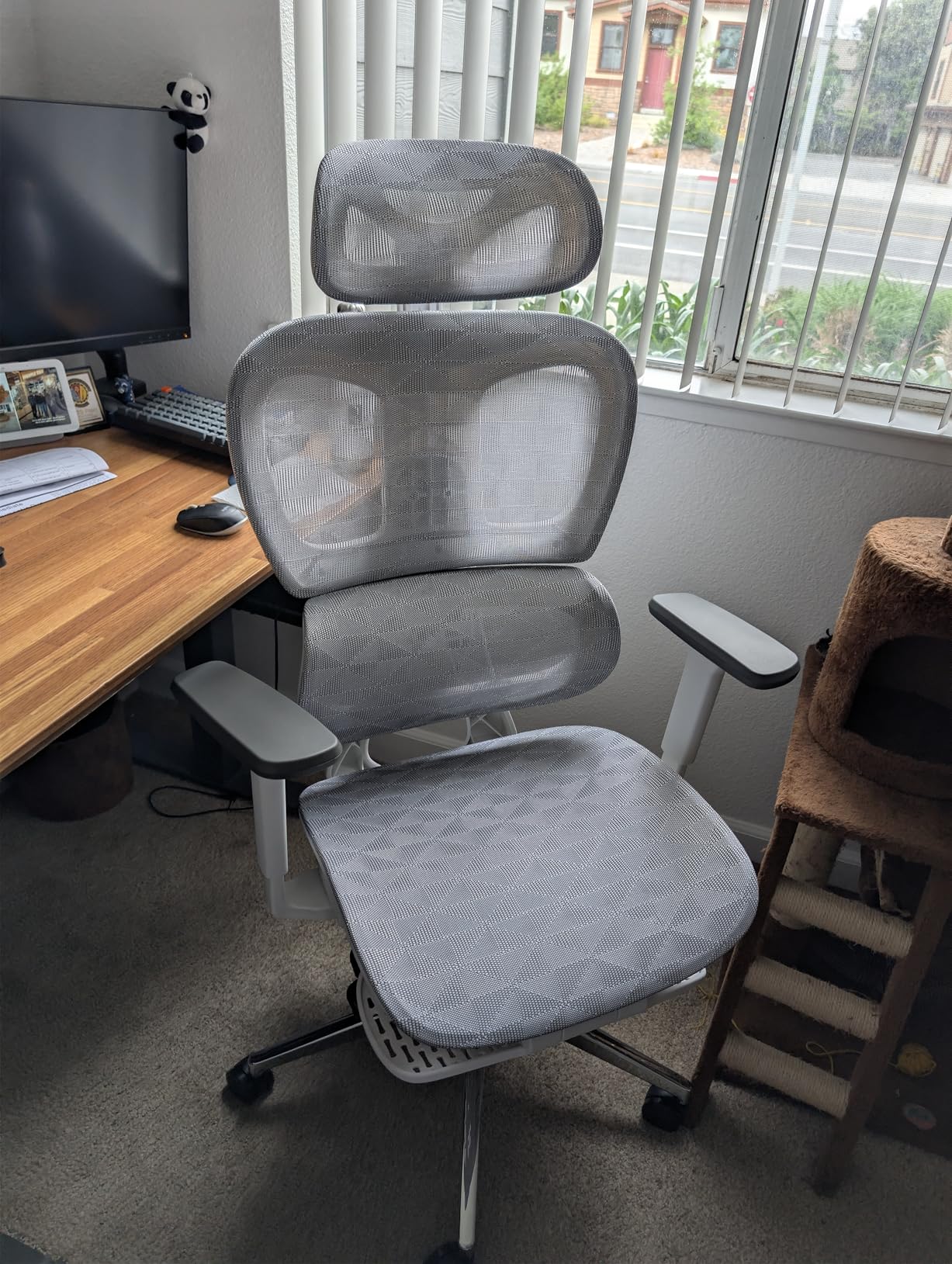 PatioMage Ergonomic Office Chair with Footrest, Big and Tall Desk Chair with Adjustable Lumbar Support, Seat Depth & 3D Armrests, High Back Mesh Computer Chair for Home Office, Black customer photo 1