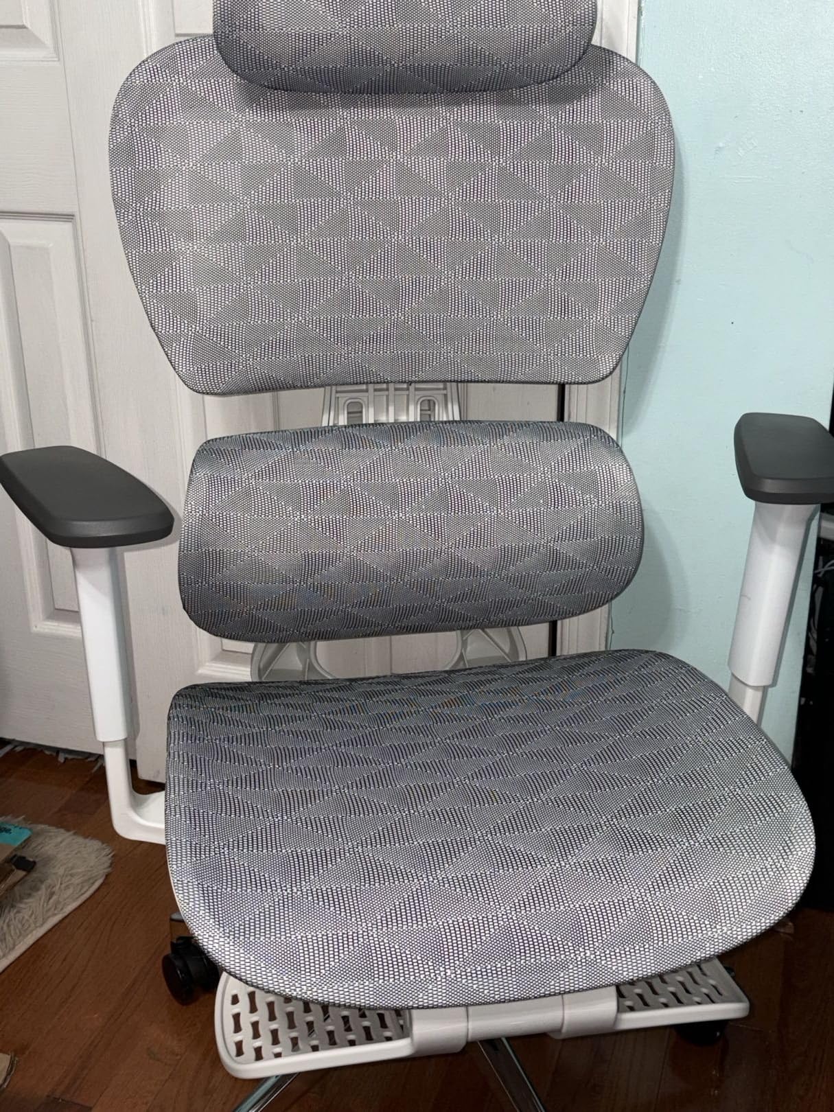 PatioMage Ergonomic Office Chair with Footrest, Big and Tall Desk Chair with Adjustable Lumbar Support, Seat Depth & 3D Armrests, High Back Mesh Computer Chair for Home Office, Black customer photo 2