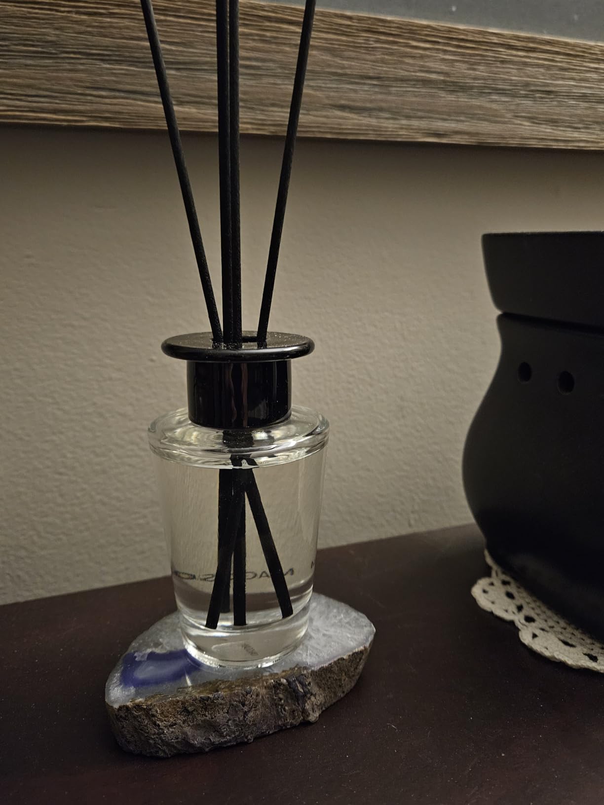 The Magic Scent Mahogany & Teakwood Reed Diffuser for Home - Luxury Scent Diffuser with Premium Fiber Reeds for Lasting Gentle Dispersal - Natural, Toxin-Free Aroma Inspired by Ambercrombie & Fitch customer photo 1