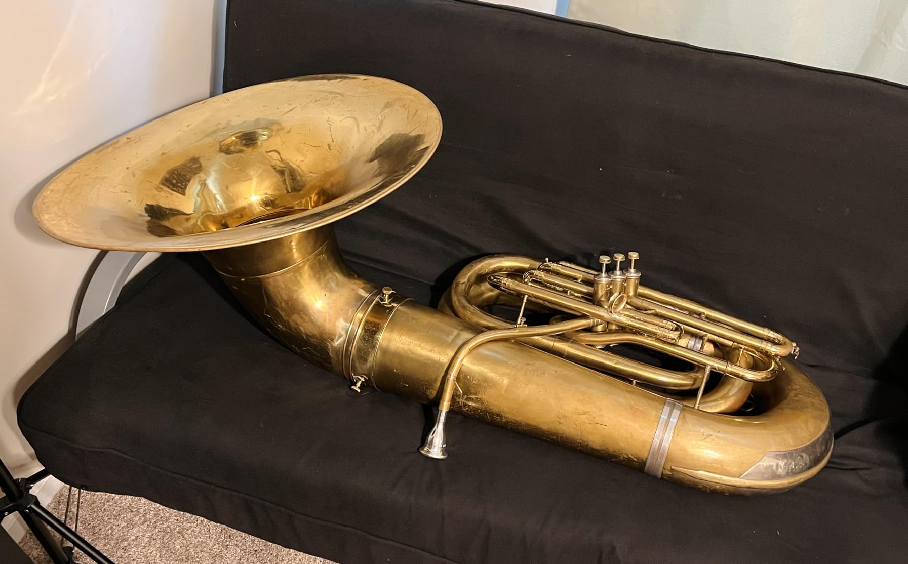 EastRock Standard Tuba Mouthpiece, Silver Plated Tuba Mouthpiece Size 67C4, Tuba Player Replacement Tuba Parts Vacuum Packed customer photo 1