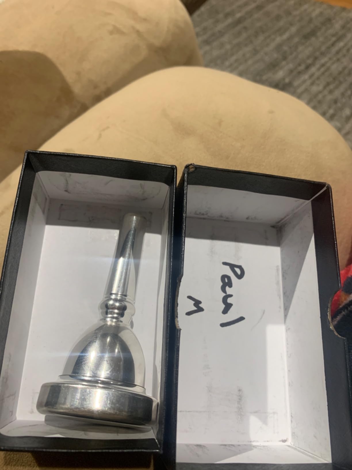 EastRock Standard Tuba Mouthpiece, Silver Plated Tuba Mouthpiece Size 67C4, Tuba Player Replacement Tuba Parts Vacuum Packed customer photo 3