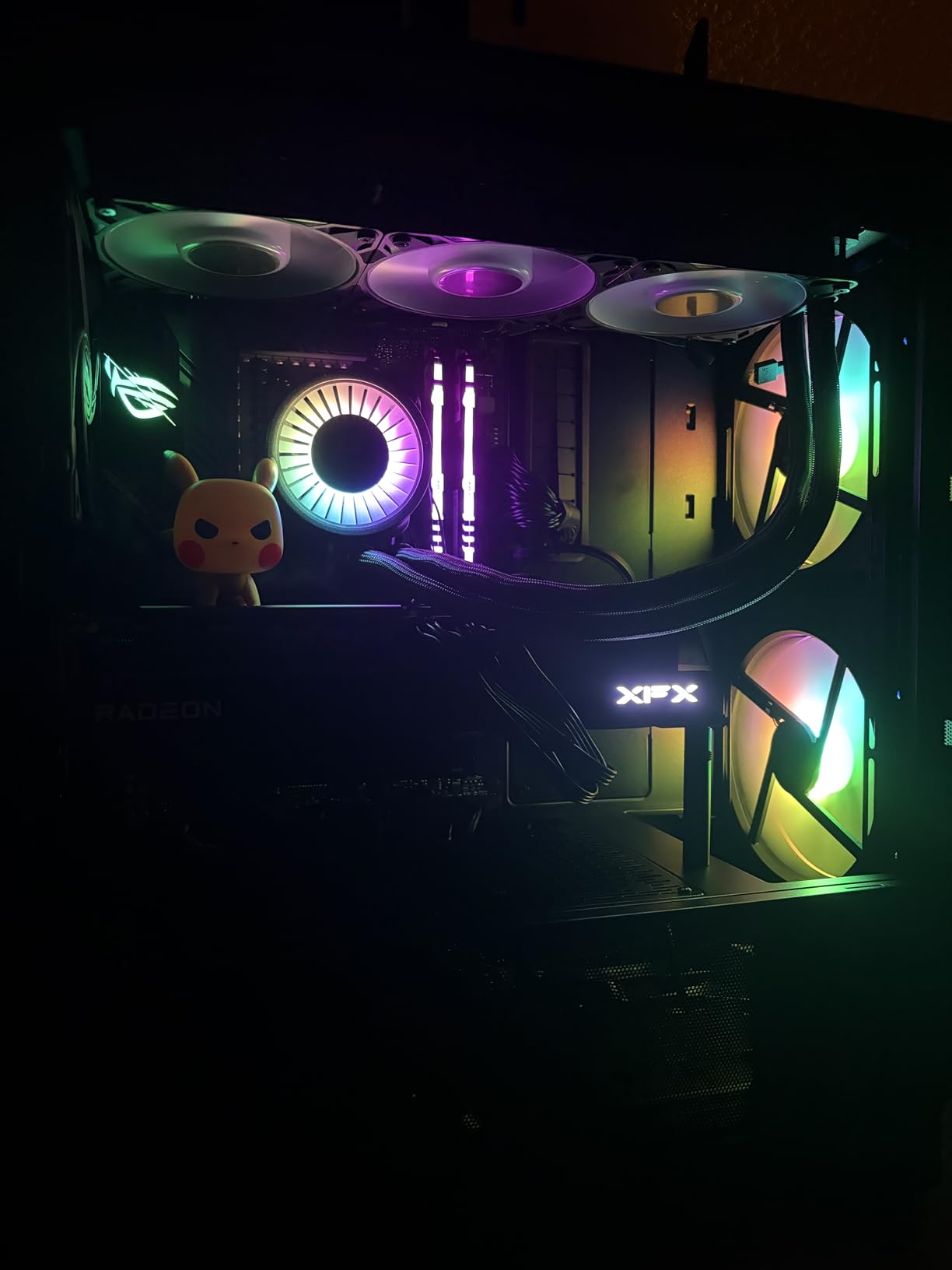 LIAN LI LANCOOL 216 E-ATX PC Case, Airflow Focus RGB Gaming Computer Case with All-Around Mesh Panels, 2x160mm & 1x140mm PWM Fans Pre-Installed and Innovative Rear PCIe Fan Bracket Chassis (Black) customer photo 1
