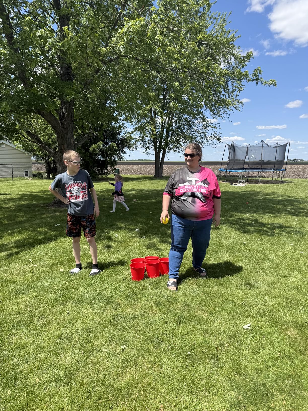 Aivalas Yard Pong Outdoor Games, Giant Yard Games Set with 12 Buckets and Balls for Adults and Family, Toss Game Throwing Games for Beach, Camping, Lawn and Backyard customer photo 2
