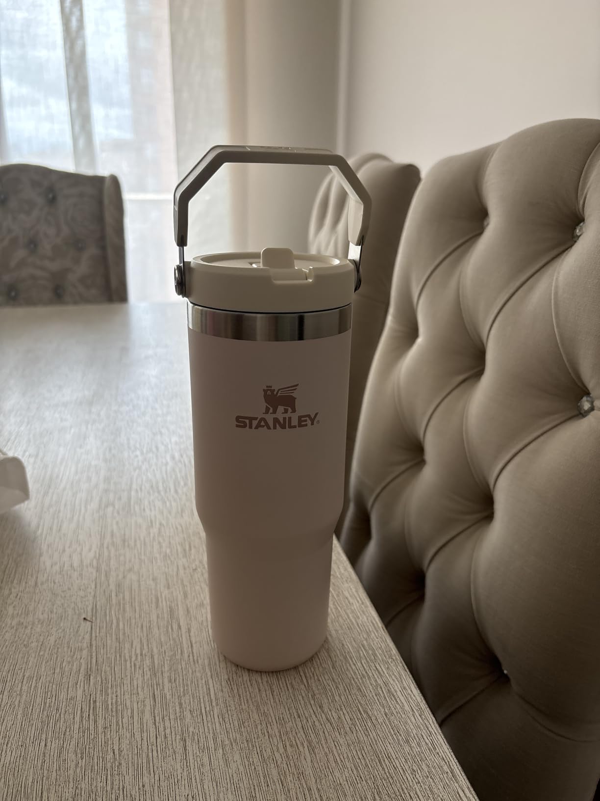 STANLEY IceFlow Flip Straw Tumbler with Handle 30 oz | Twist On Lid and Flip Up Straw | Leak Resistant Water Bottle | Insulated Stainless Steel | BPA-Free | Rose Quartz customer photo 1