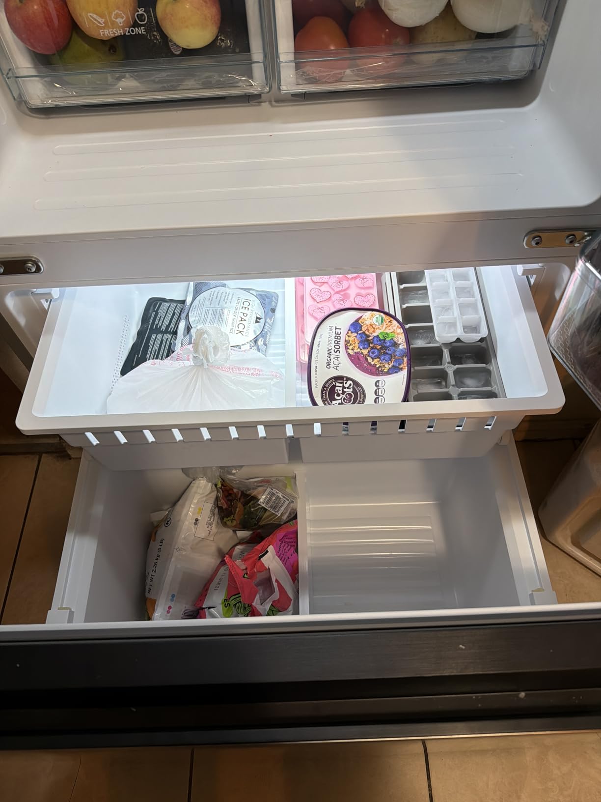 Avanti French Door Refrigerator with Bottom Freezer 30-Inch Wide, 17.5 Cu.Ft., Stainless Steel customer photo 1