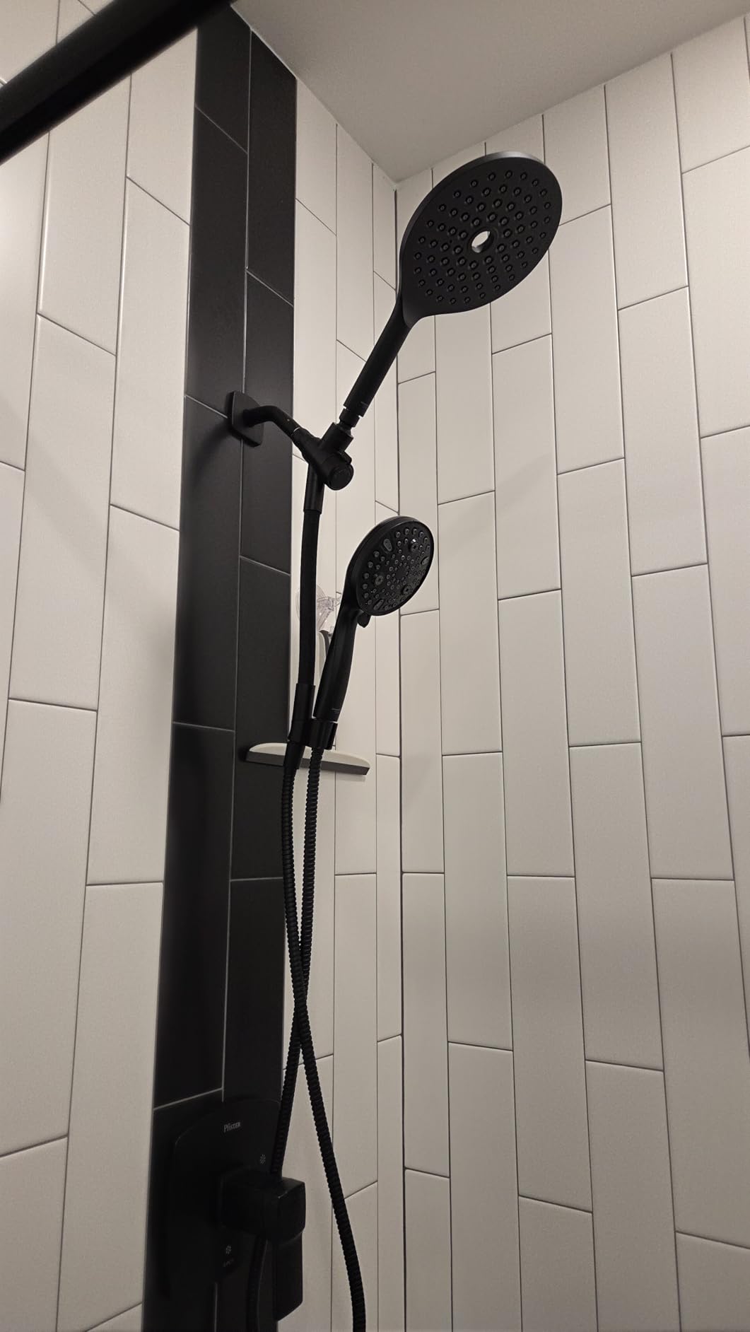 MakeFit Dual Handheld Shower Head Combo, 2-in-1 Rain Shower Heads System 8 Inch Rainfall Shower Head and 10 Modes High Pressure Hand Held Showerhead with Built-in Power Wash customer photo 1