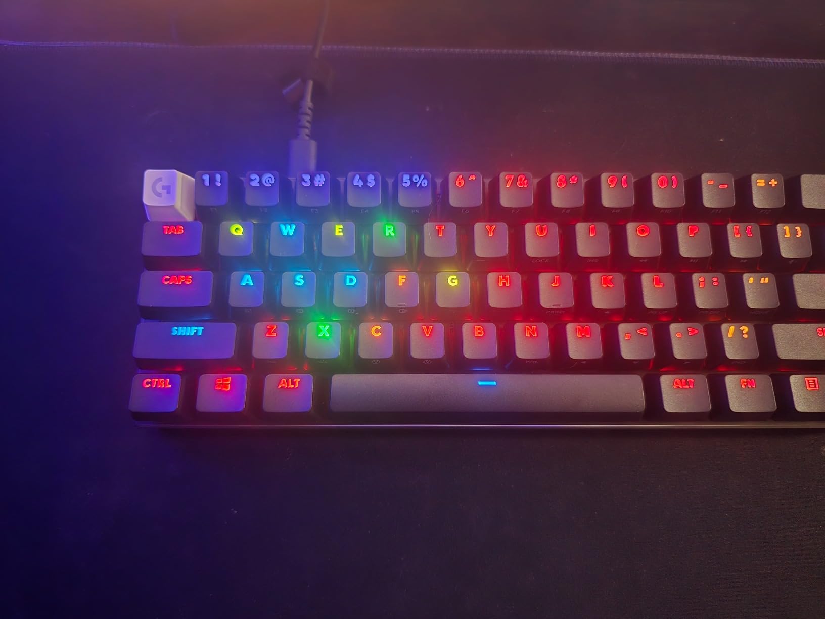 Logitech PRO X 60 Lightspeed Wireless Gaming Keyboard, Ultra Compact TKL 60% Mechanical Keyboard for Windows PC, LIGHTSYNC RGB, Dual-Shot PBT Keycaps, GX Optical Tactile Switches - Black customer photo 2