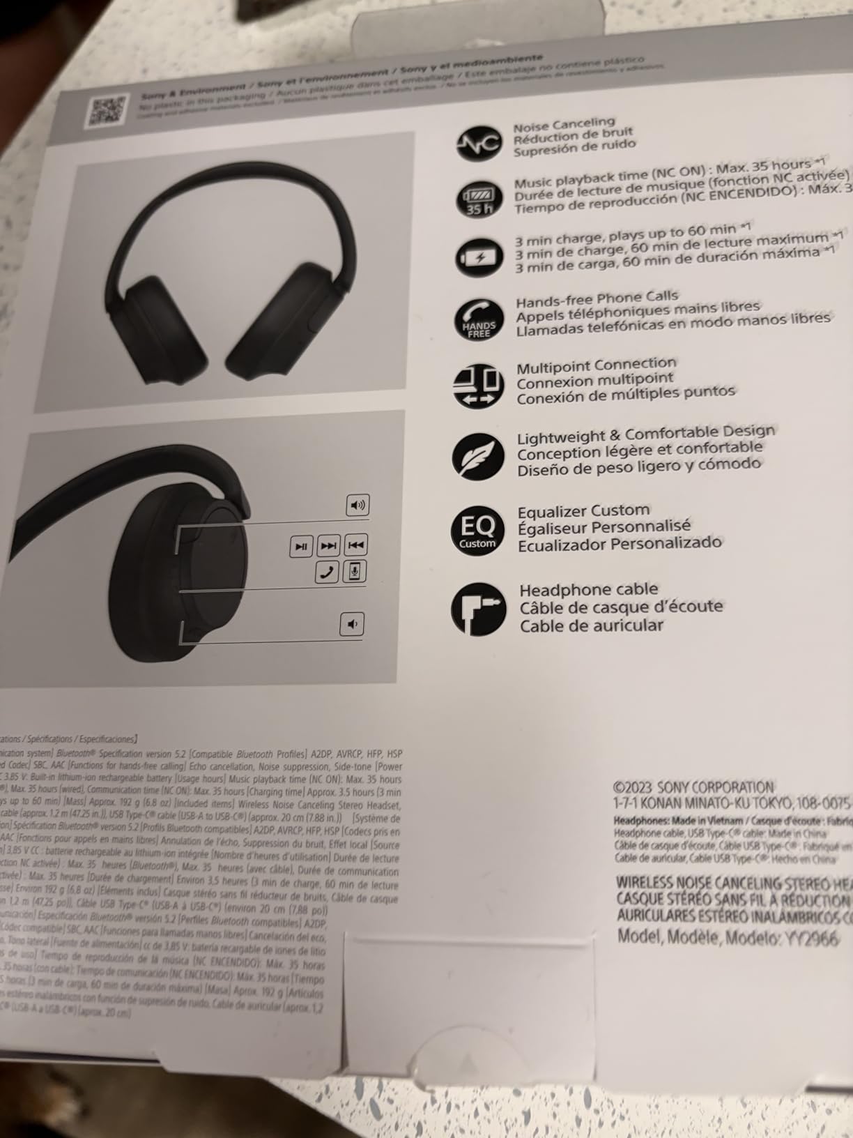 Sony WH-CH720N Noise Canceling Wireless Headphones Bluetooth Over The Ear Headset with Microphone and Alexa Built-in, Black New customer photo 1