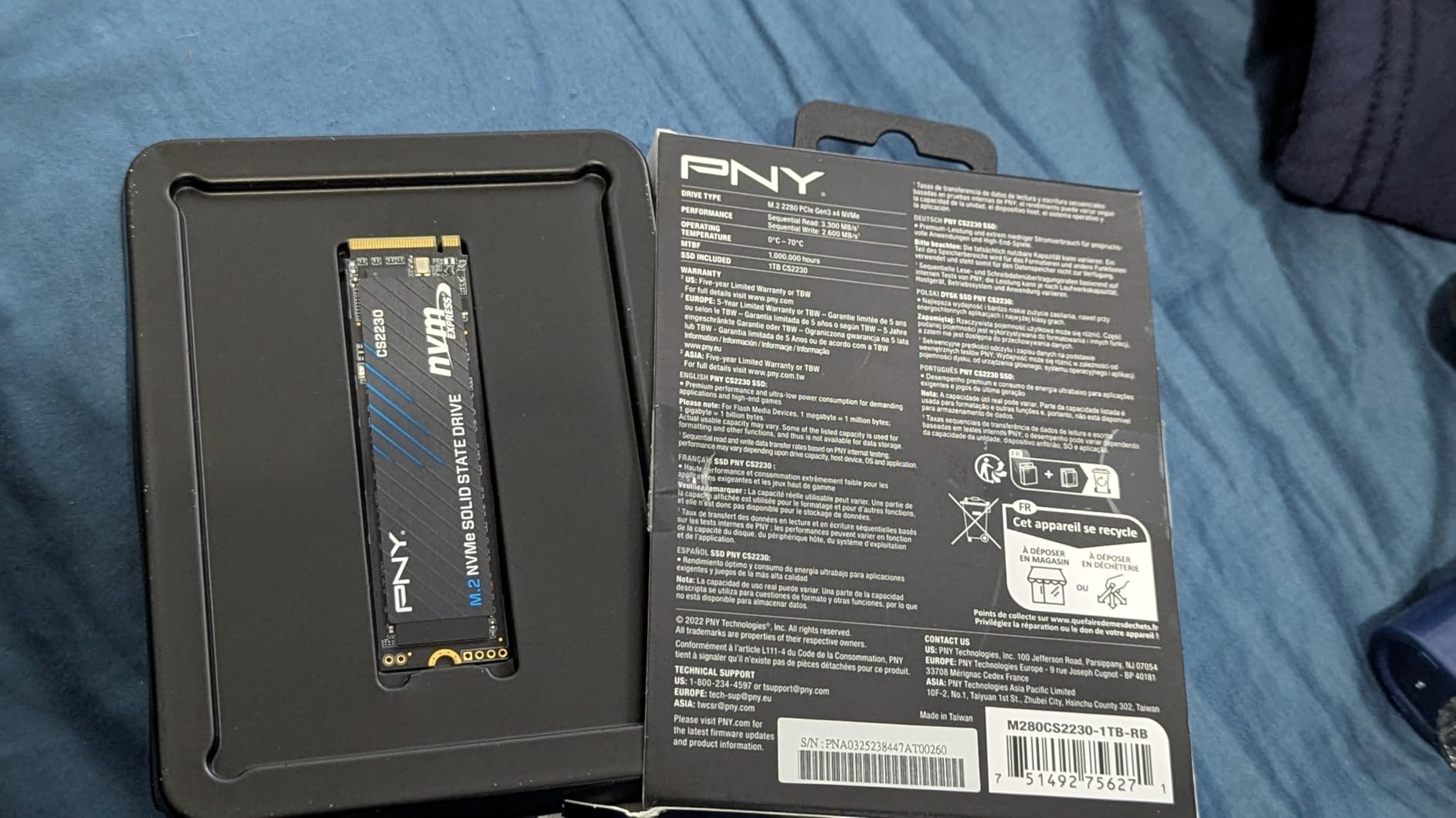 PNY CS2230 1TB M.2 NVMe Internal Solid State Drive (SSD) - M280CS2230-1TB-RB customer photo 1