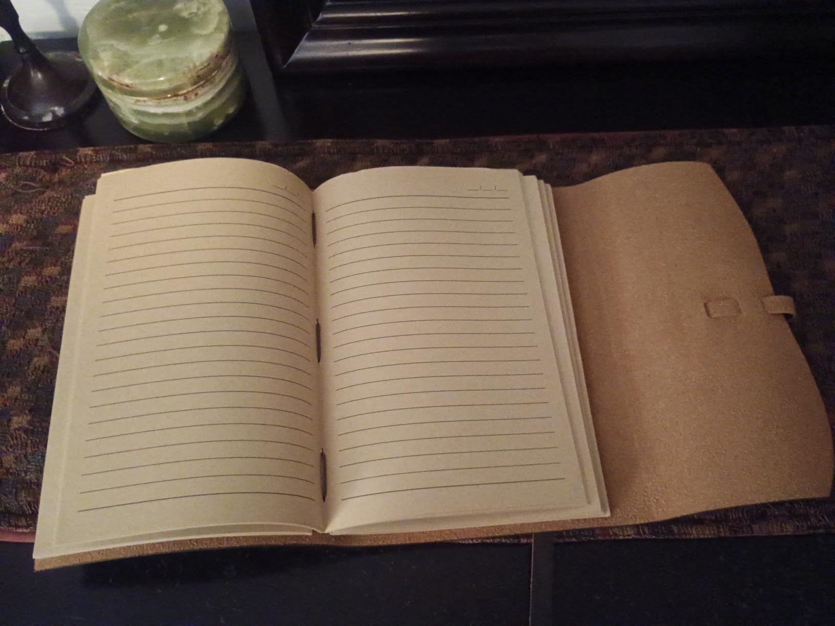 Leather Journal Notebook - Genuine Leather Journals for Writing 260 Pages 5x7.1 Inches Vintage Journal For Man and Women Gifts For Man Artist,Travel Journal,Brown customer photo 2