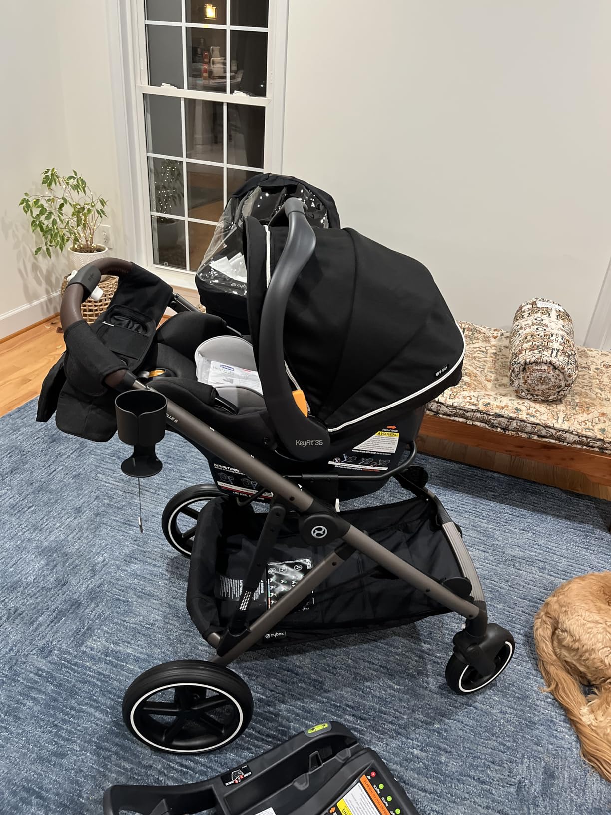 Cybex Gazelle S All-in-One Toddler and Baby Stroller with Over 20 Modular Configurations, Ergonomic Near-Flat Recline, Shopper Basket, and Compact Fold, Moon Black, Silver Frame customer photo 2
