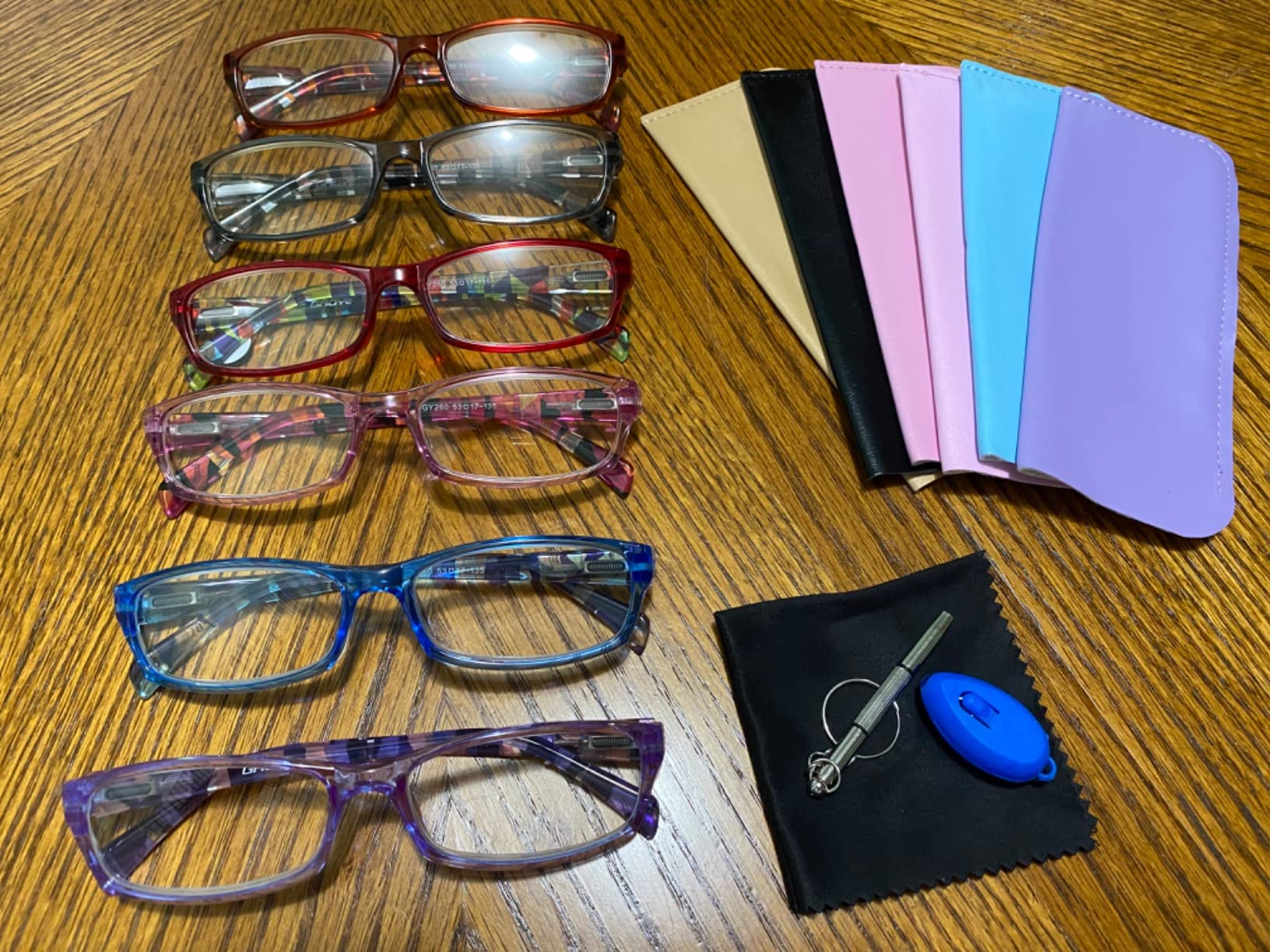 Gaoye 2.0 Reading Glasses for Women, 6 Pack Fashion Readers, Spring Hinge Eye Glasses, Blue Light Reading Glasses customer photo 2