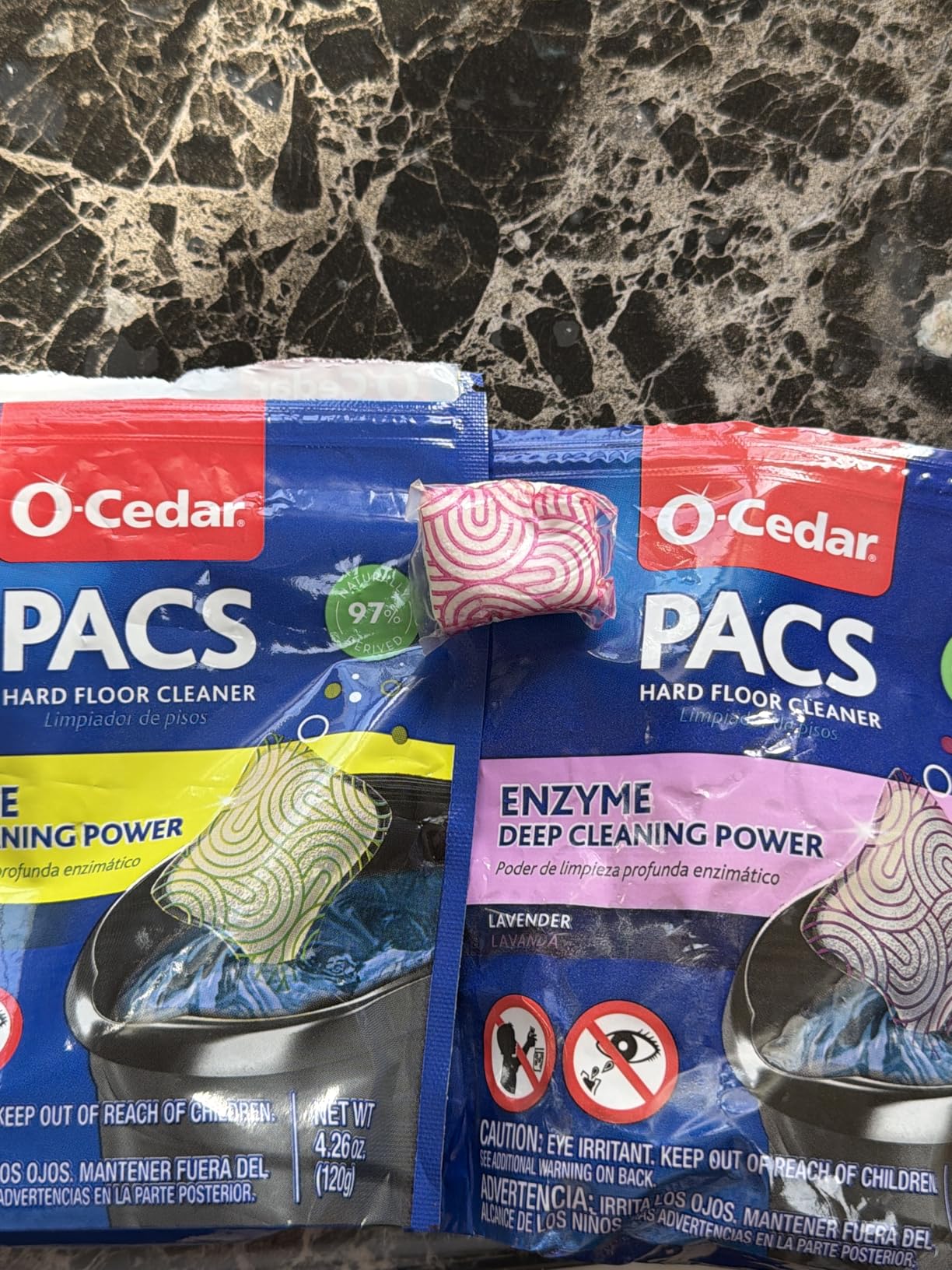 O-Cedar PACS Hard Floor Cleaner, Crisp Citrus Scent 10 Count (1-Pack) | Made with Naturally-Derived Ingredients | Safe to Use on All Hard Floors | Perfect for Mop Buckets customer photo 1